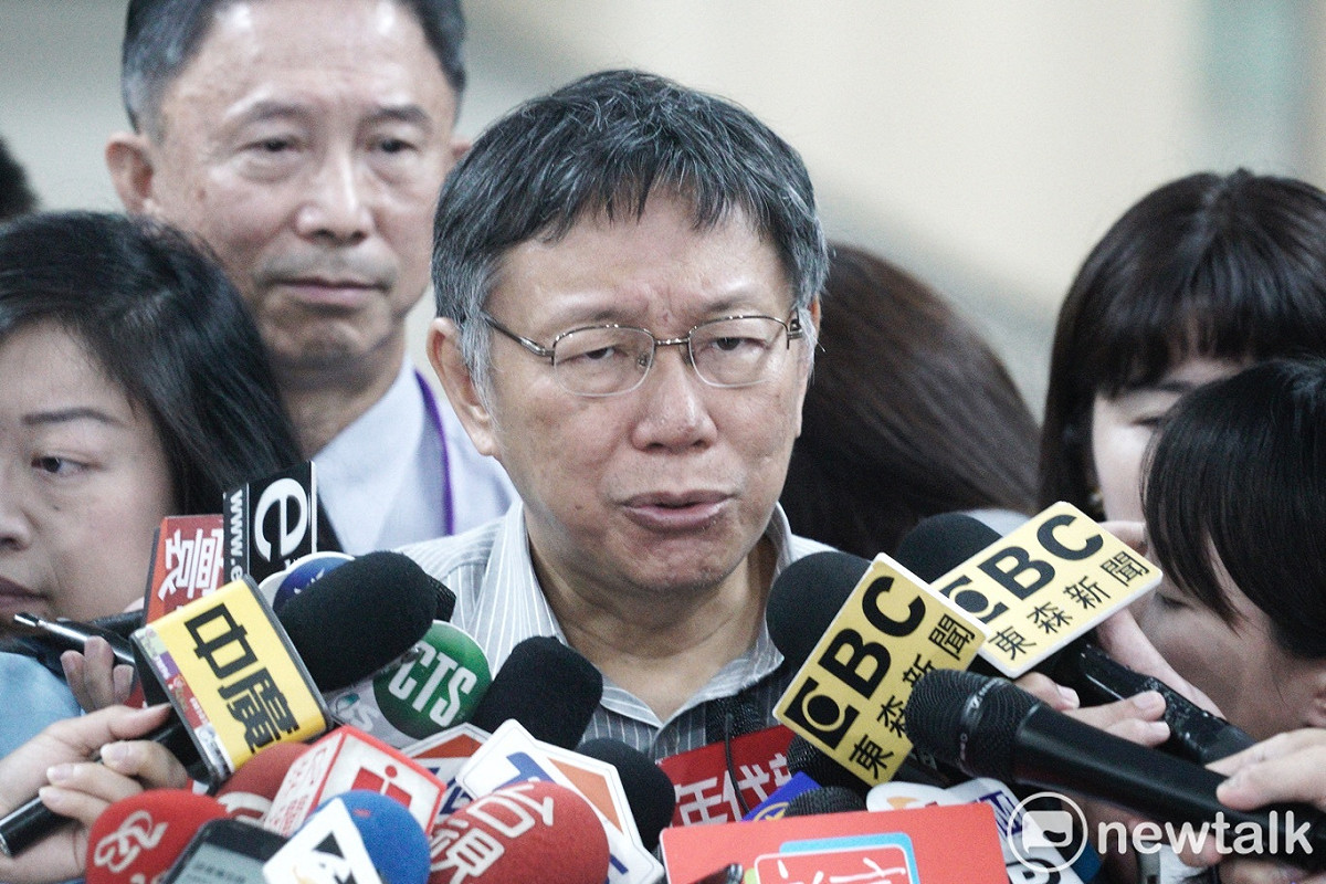 台北市長柯文哲受訪。 圖：張良一 / 攝
