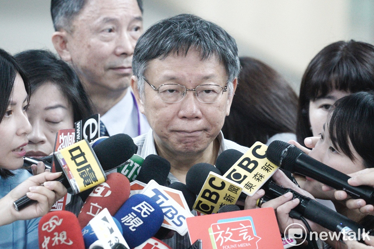 台北市長柯文哲認為，連勝文說他在國民黨當臥底是偵探小說看太多。 圖：新頭殼資料照（張良一 / 攝）