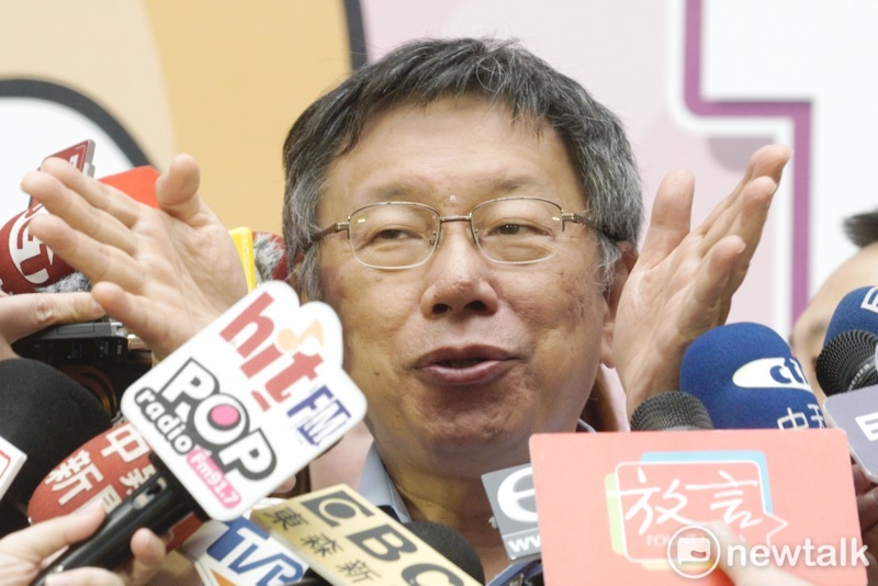 台北市長柯文哲受訪。 圖：張良一 / 攝