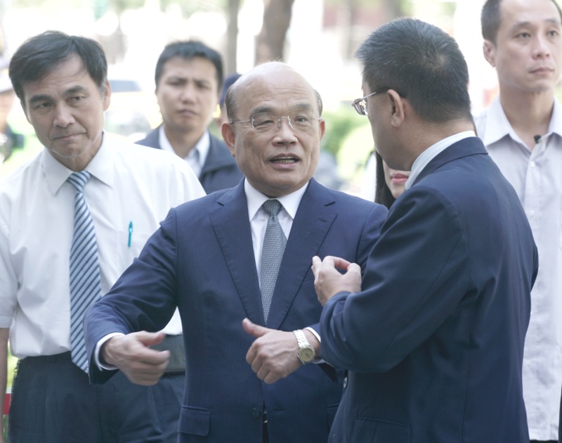 行政院長蘇貞昌受訪。 圖：張良一/攝