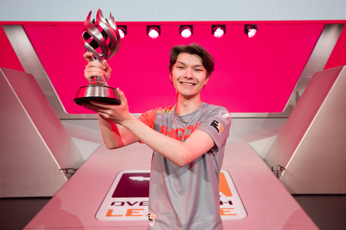 OWL今日公告今年個人賽季各獎項。圖為去年常規賽MVP Sinatraa。 圖：暴雪娛樂／提供