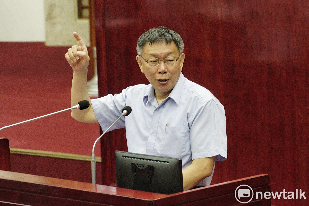 台北市長柯文哲。 圖：張良一 / 攝（資料照）