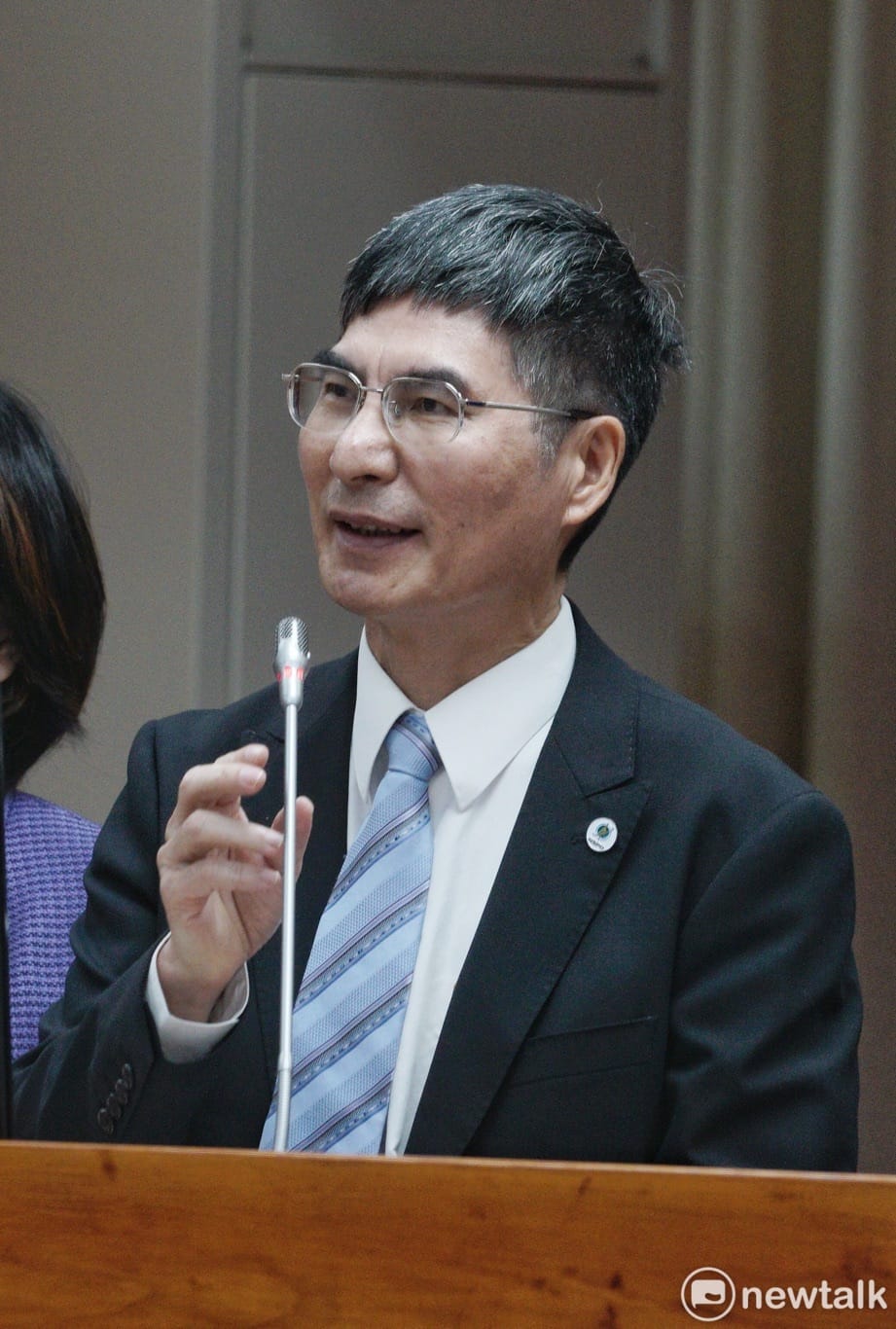 科技部長陳良基在立院教育委員會備詢。 圖：新頭殼資料照／張良一攝