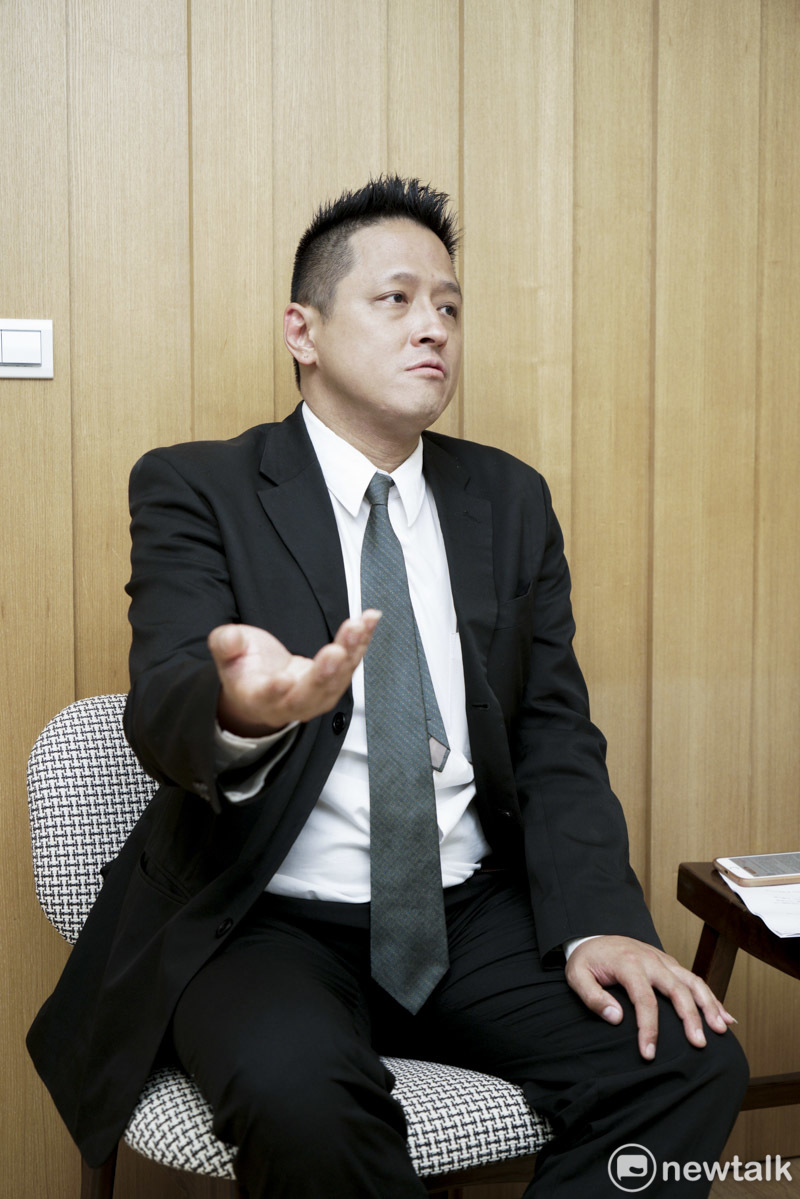 民眾黨立委參選人何景榮。 圖：張良一 / 攝