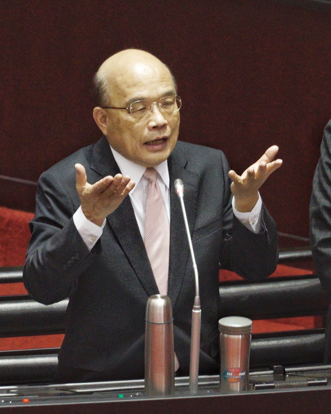 行政院長蘇貞昌在立法院院會備詢。 圖：張良一/攝