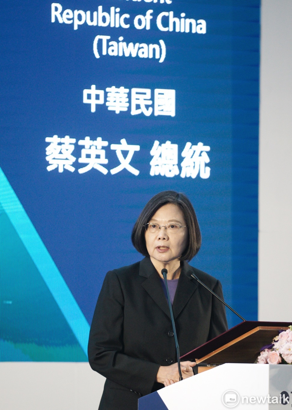 總統蔡英文出席「臺灣國際智慧能源週暨臺北國際電子產業科技展聯合開幕典禮。 圖：張良一/攝