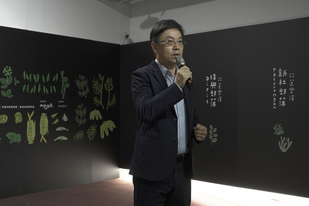 林務局局長林華慶今參加為期8天的「花東里山生活特展」開幕活動。 圖：林務局/提供