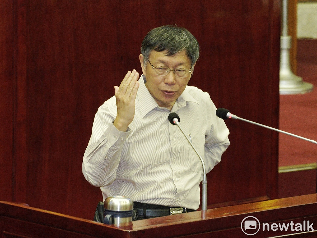 台北市長柯文哲。 圖：張良一 / 攝（資料照）