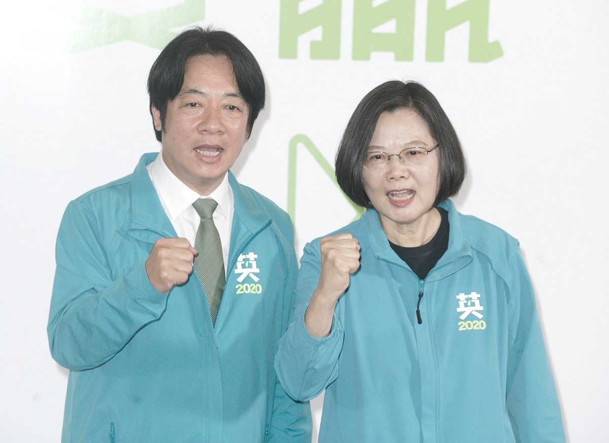 蔡英文宣布副手賴清德記者會。 圖：張良一/攝