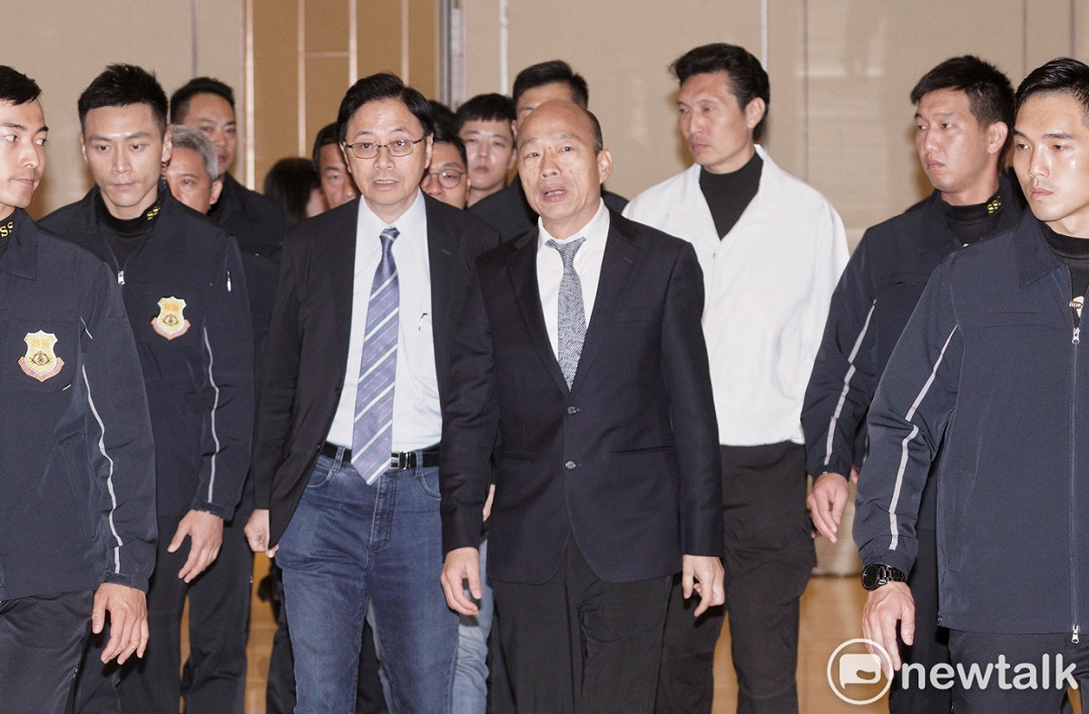 國民黨正、副總統參選人韓國瑜、張善政出席「台灣尤努斯基金會-2019社會型企業東亞年會」。 圖：張良一/攝