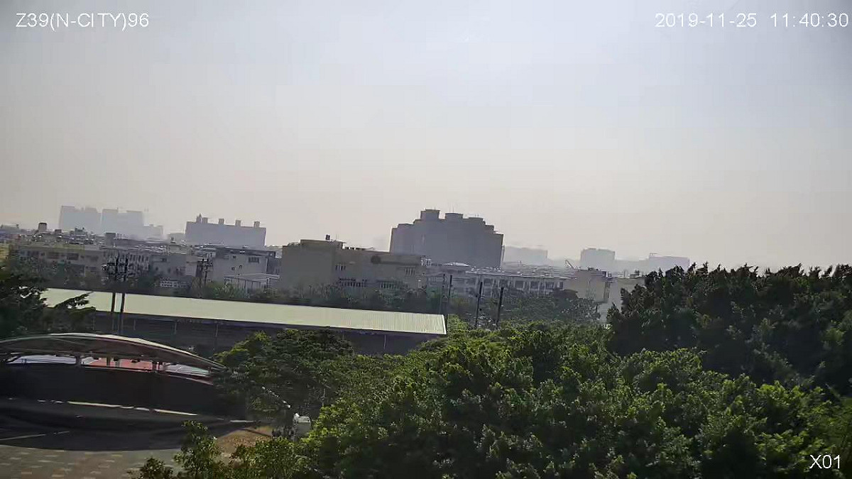 環保署表示，此波霾害可能隨冷空氣南下，預估中午起影響中南部，高屏空品區為「橘色提醒」等級。(圖為橋頭測站畫面) 圖：取自空氣品質監測網