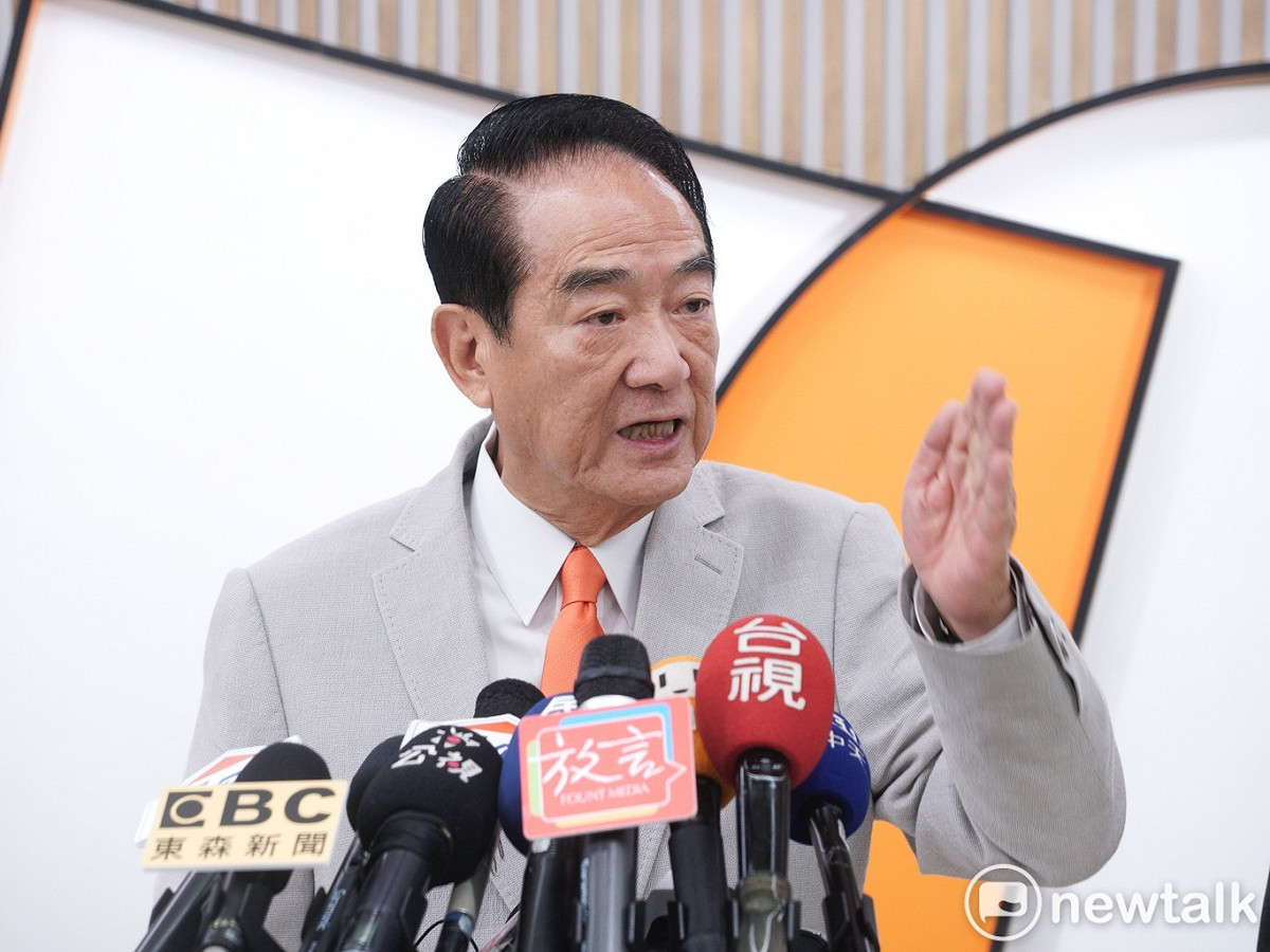 親民黨總統參選人宋楚瑜第5度投入總統大選。 圖：張良一/攝
