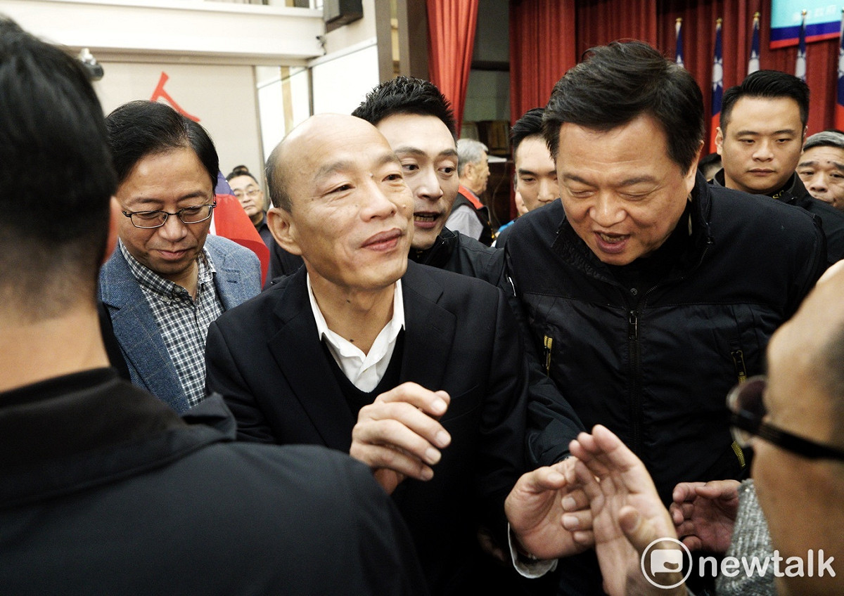 國民黨正、副總統參選人韓國瑜、張善政出席大陸各省市同鄉後援會。 圖：張良一/攝