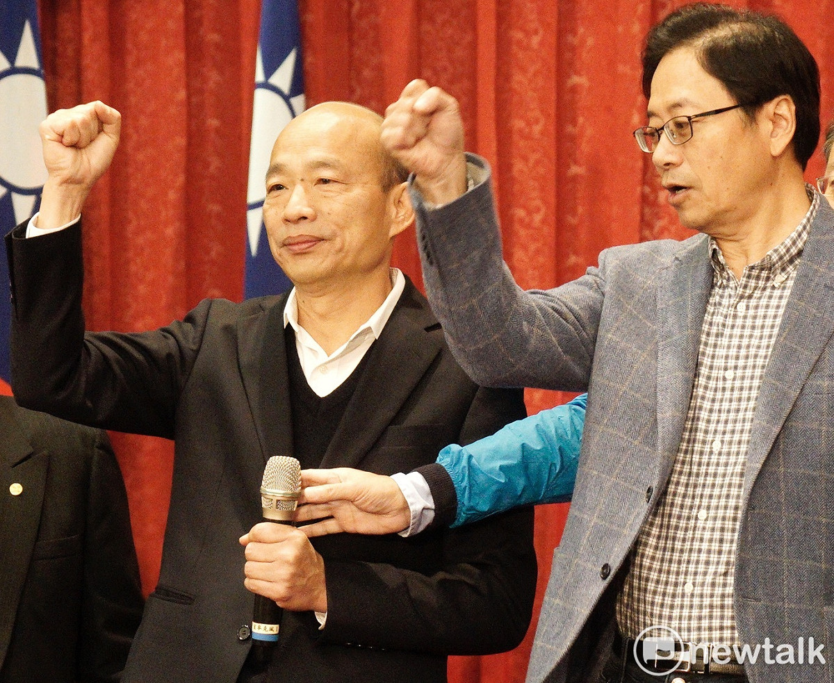 國民黨正、副總統參選人韓國瑜、張善政出席大陸各省市同鄉後援會。 圖：張良一/攝