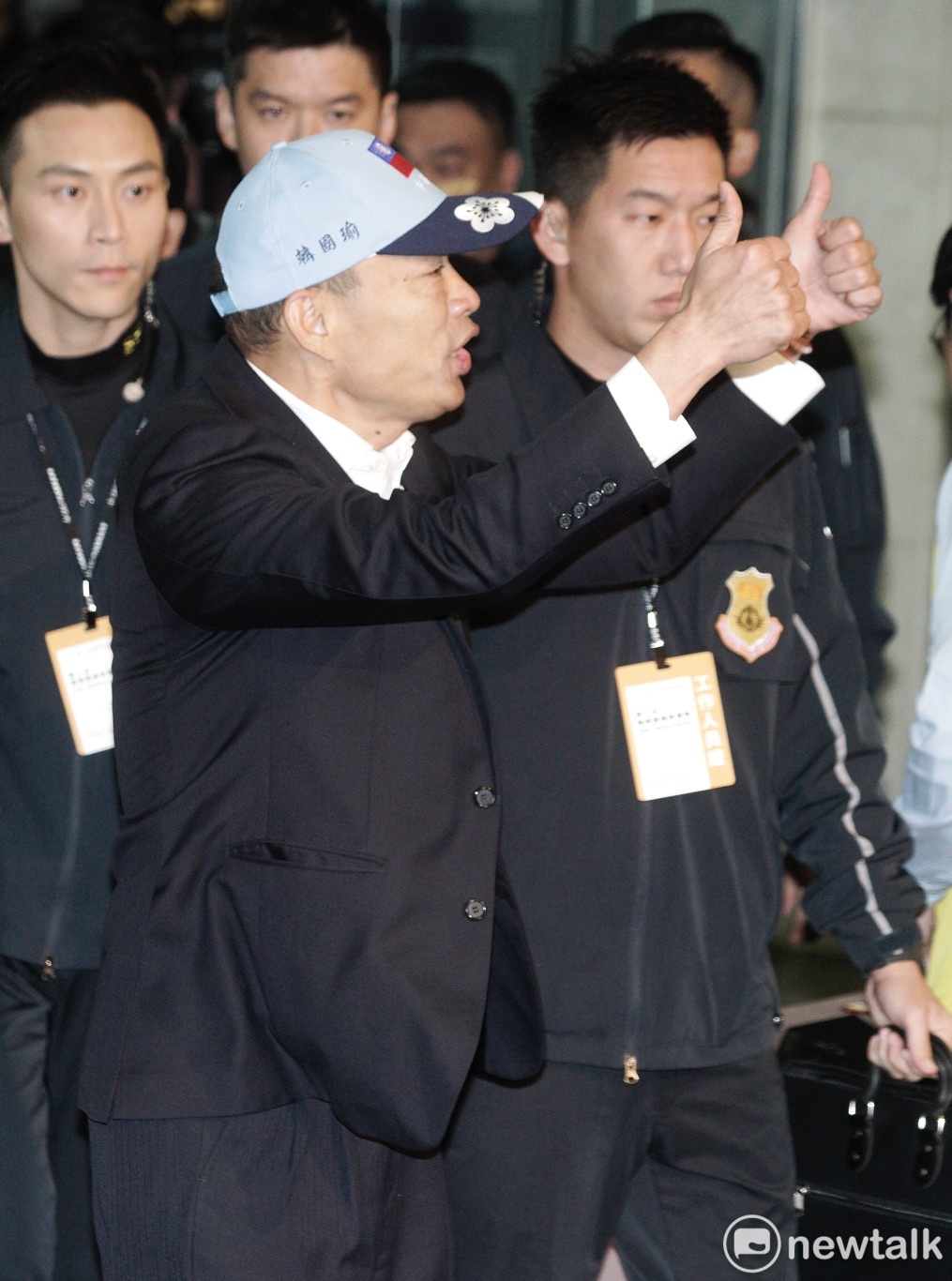 國民黨總統候選人韓國瑜出席總統候選人政見發表會。 圖：張良一/攝