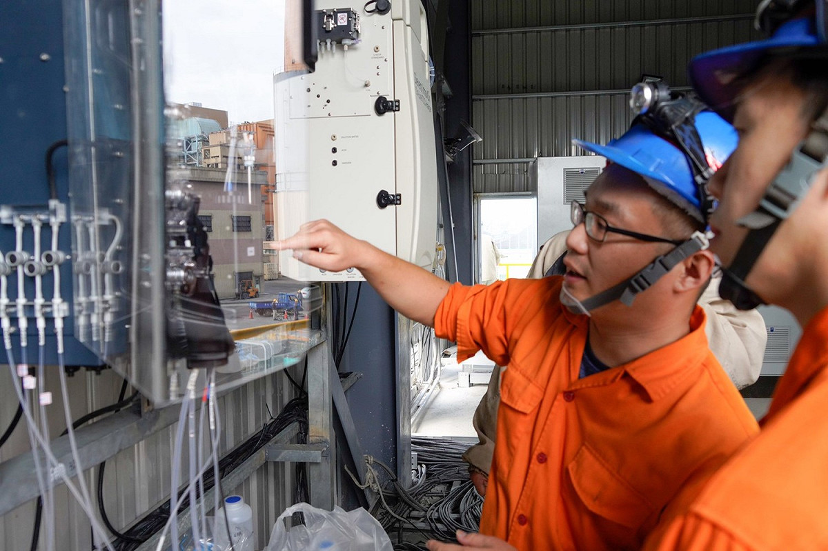 台電今（23）日表示，中火新建廢水處理廠將在25日起展開功能測試 圖：台電/提供