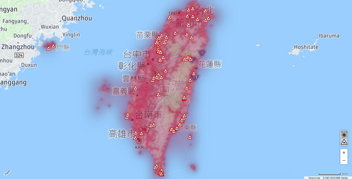 路殺改善現況分布圖(吳冠錂 製). 圖：特生中心/提供