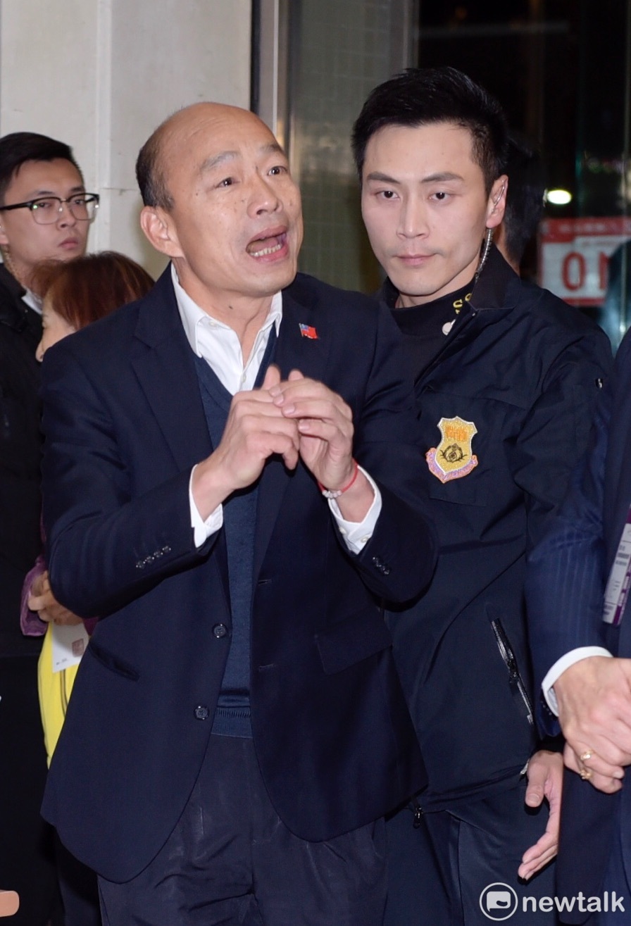 國民黨總統候選人韓國瑜出席總統候選人政見發表會。 圖：張良一/攝