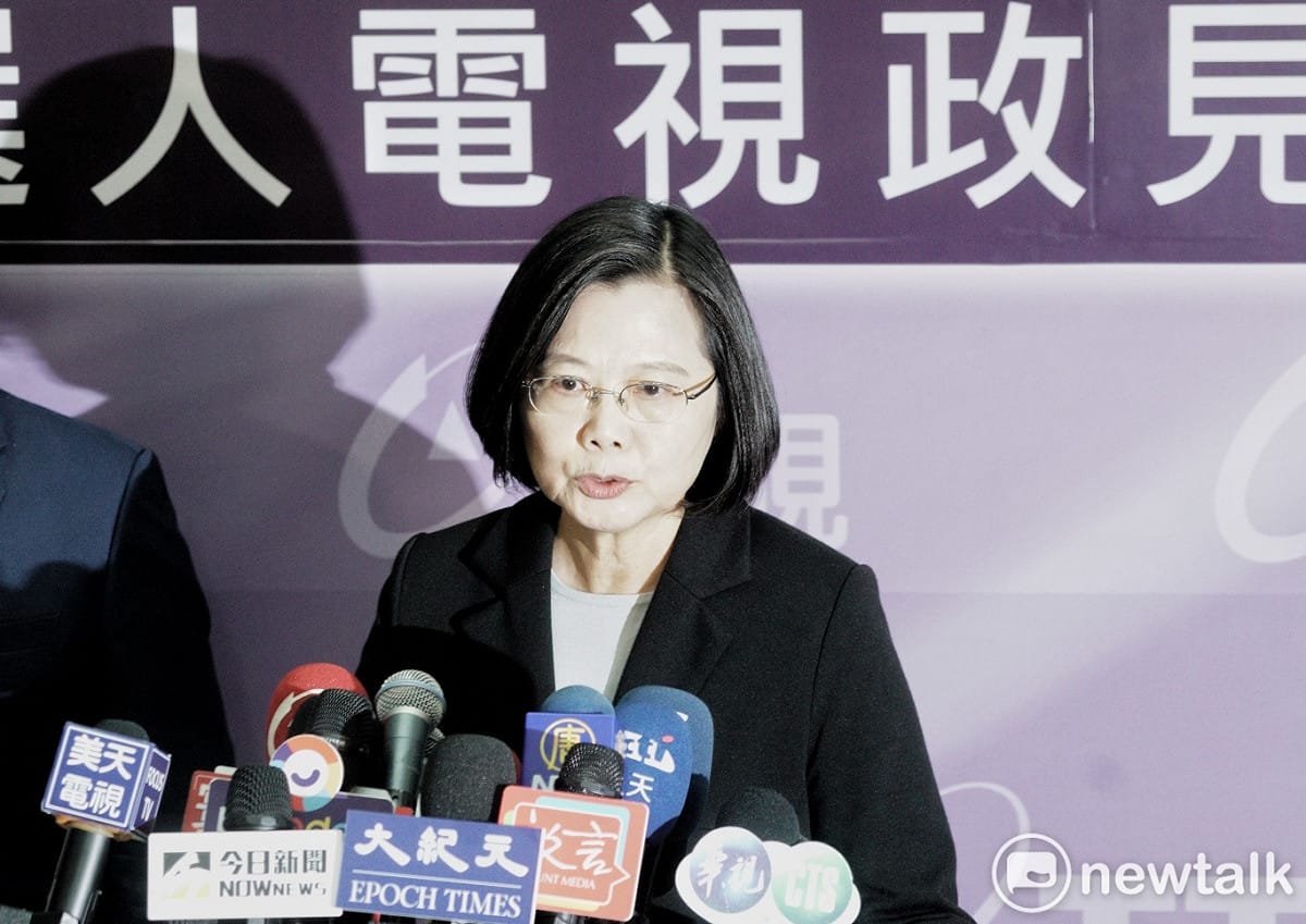 民進黨總統候選人蔡英文。 圖：張良一/攝