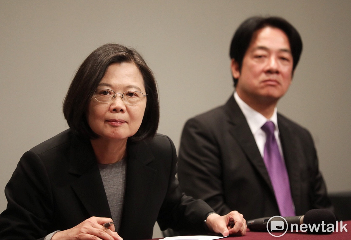民進黨總統候選人蔡英文參加電視辯論會後受訪。 圖：張良一/攝