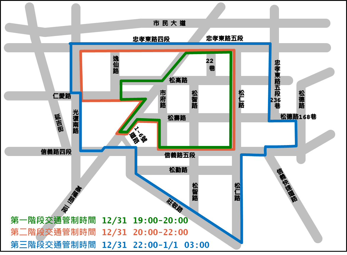 開車民眾注意，台北市道路交管分三階段：  圖：台北市政府/提供