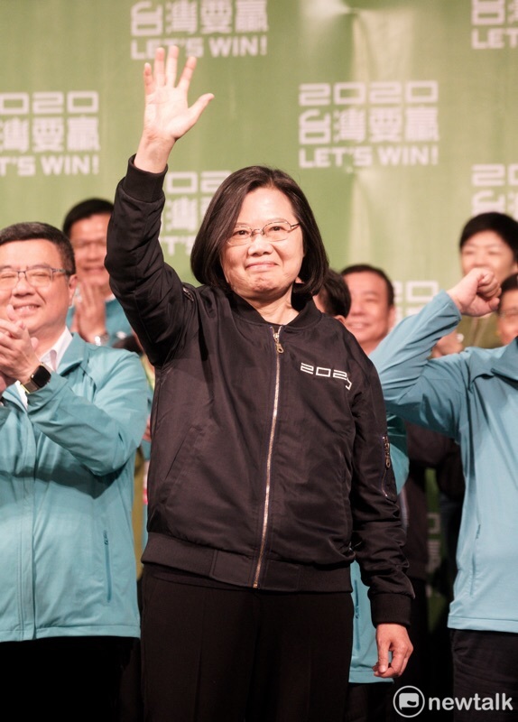 蔡英文得票超過800萬票，寫下台灣總統大選新歷史。 圖 ： 張良一/攝（資料照片）