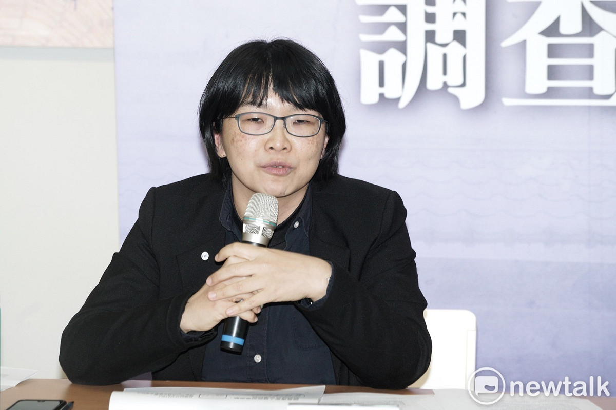 林義雄宅血案調查報告記者會。圖為促轉會委員葉虹靈。 圖：張良一/攝