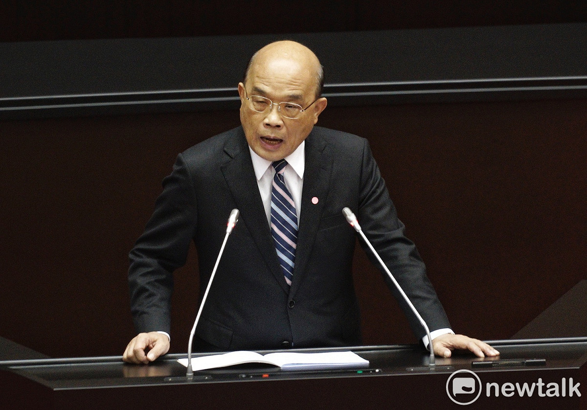 行政院長蘇貞昌赴立法院報告「中央政府嚴重特殊傳染性肺炎防治及紓困振興特別預算案」及備詢。 圖：張良一/攝(資料照)