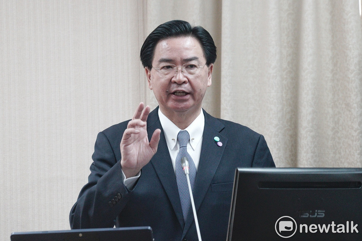 外交部長吳釗燮在立院外交及國防委員會備詢。 圖：張良一/攝（資料照）
