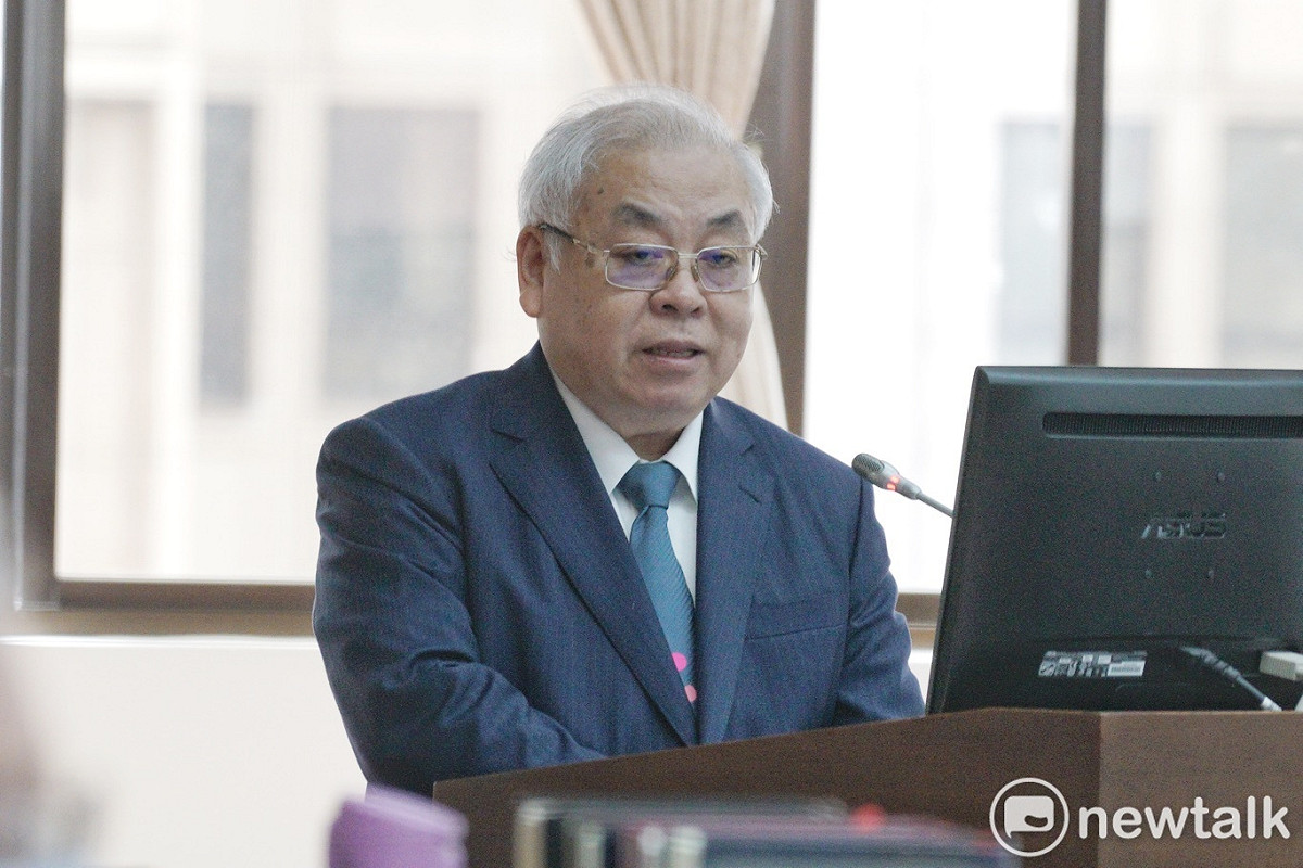 主計長朱澤民在立院財委會備詢。 圖：張良一/攝