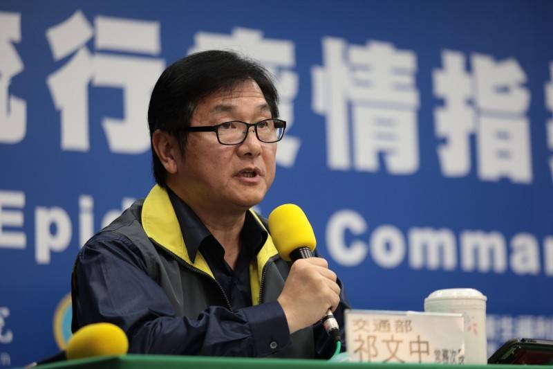 交通部次長祁文中 圖：中央流行疫情指揮中心/提供