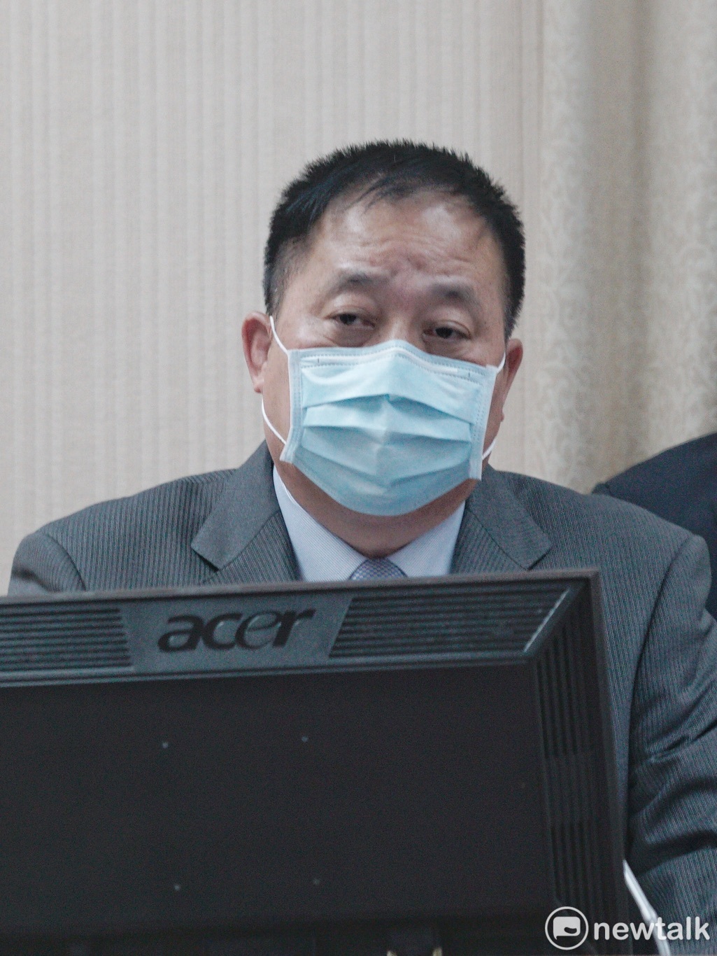 副參謀總長兼執行官徐衍璞在立院外交及國防委員會備詢。 圖：張良一/攝