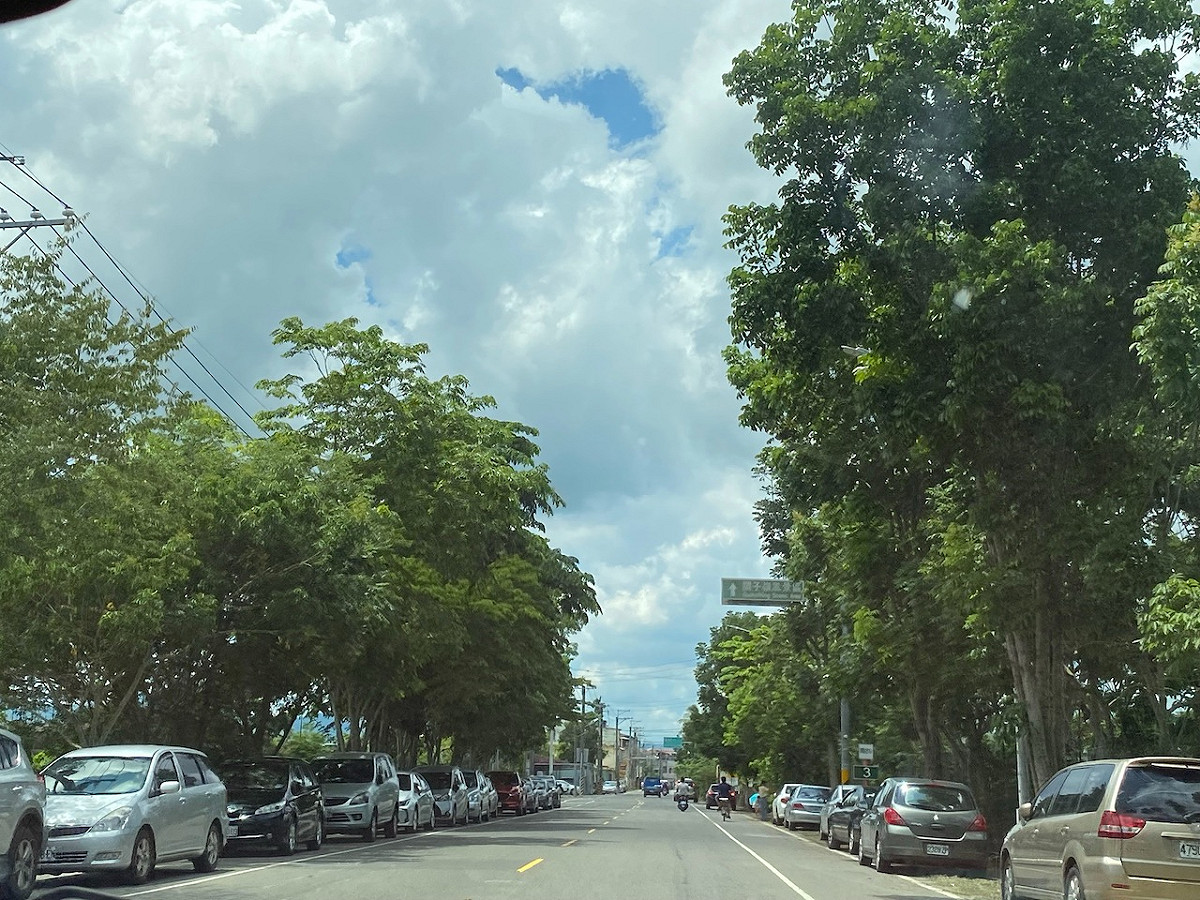 今（1）日各地大多為多雲到晴的天氣，午後各地山區及近山區的平地有局部短暫雷陣雨 圖：閻芝霖/攝