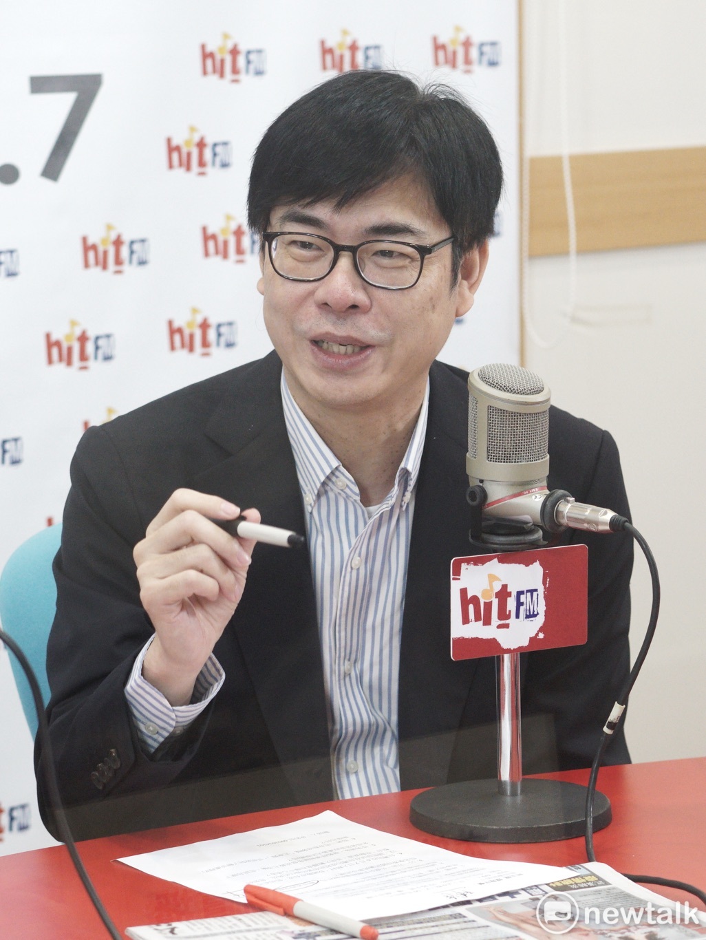 行政院副院長陳其邁接受周玉蔻專訪。 圖：張良一/攝