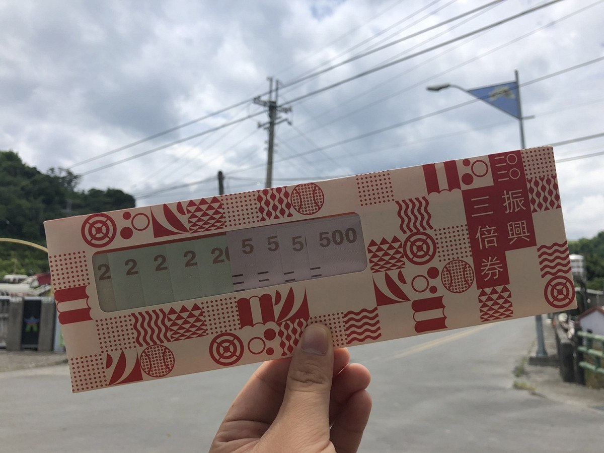 振興三倍券今（15）日正式上路，有預購三倍券的民眾可至超商領取，郵局也在今天開賣 圖：閻芝霖/提供