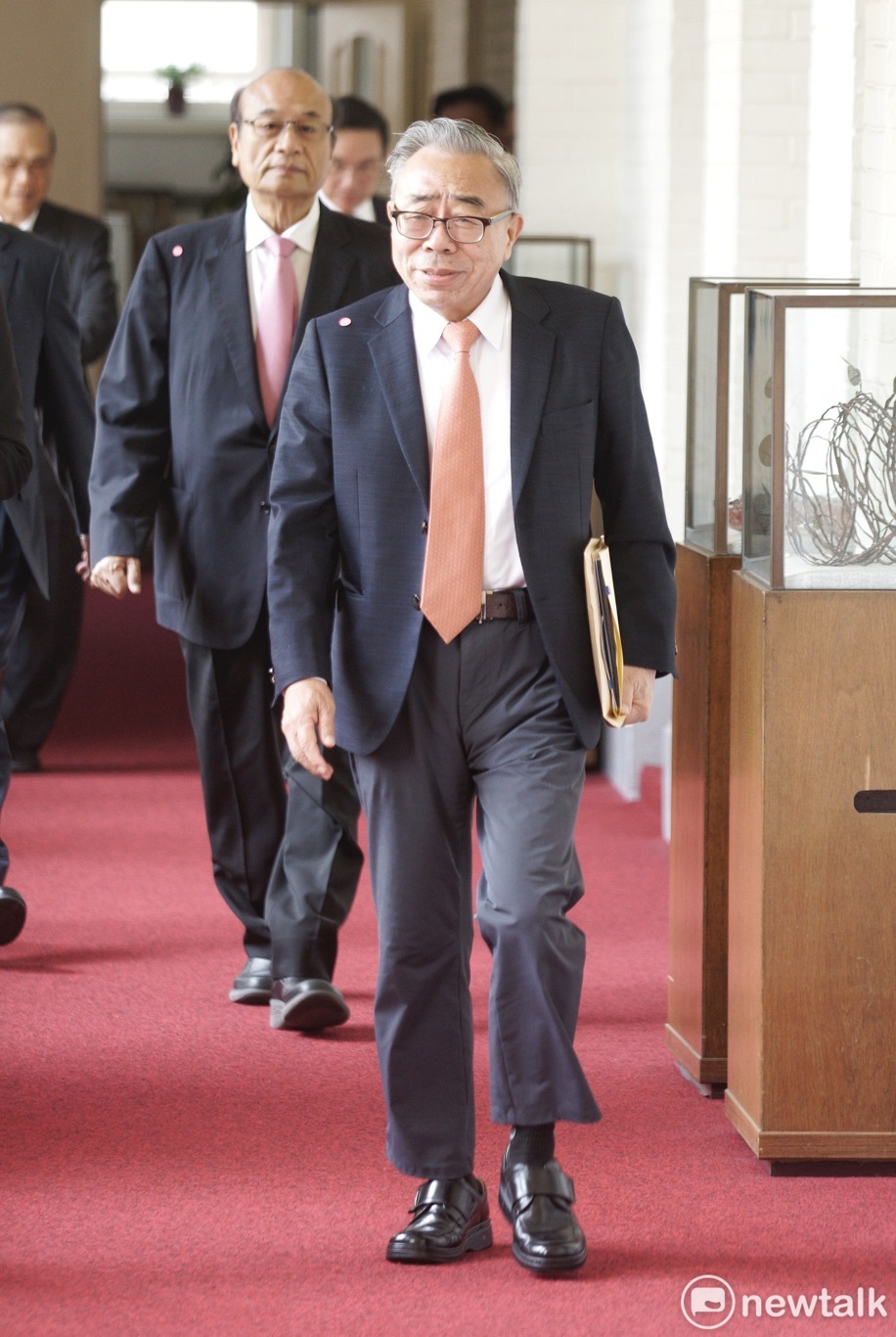 台塑集團總裁、中華民國全國工業總會理事長王文淵一行拜會立法院長游錫堃。 圖：張良一/攝（資料照）