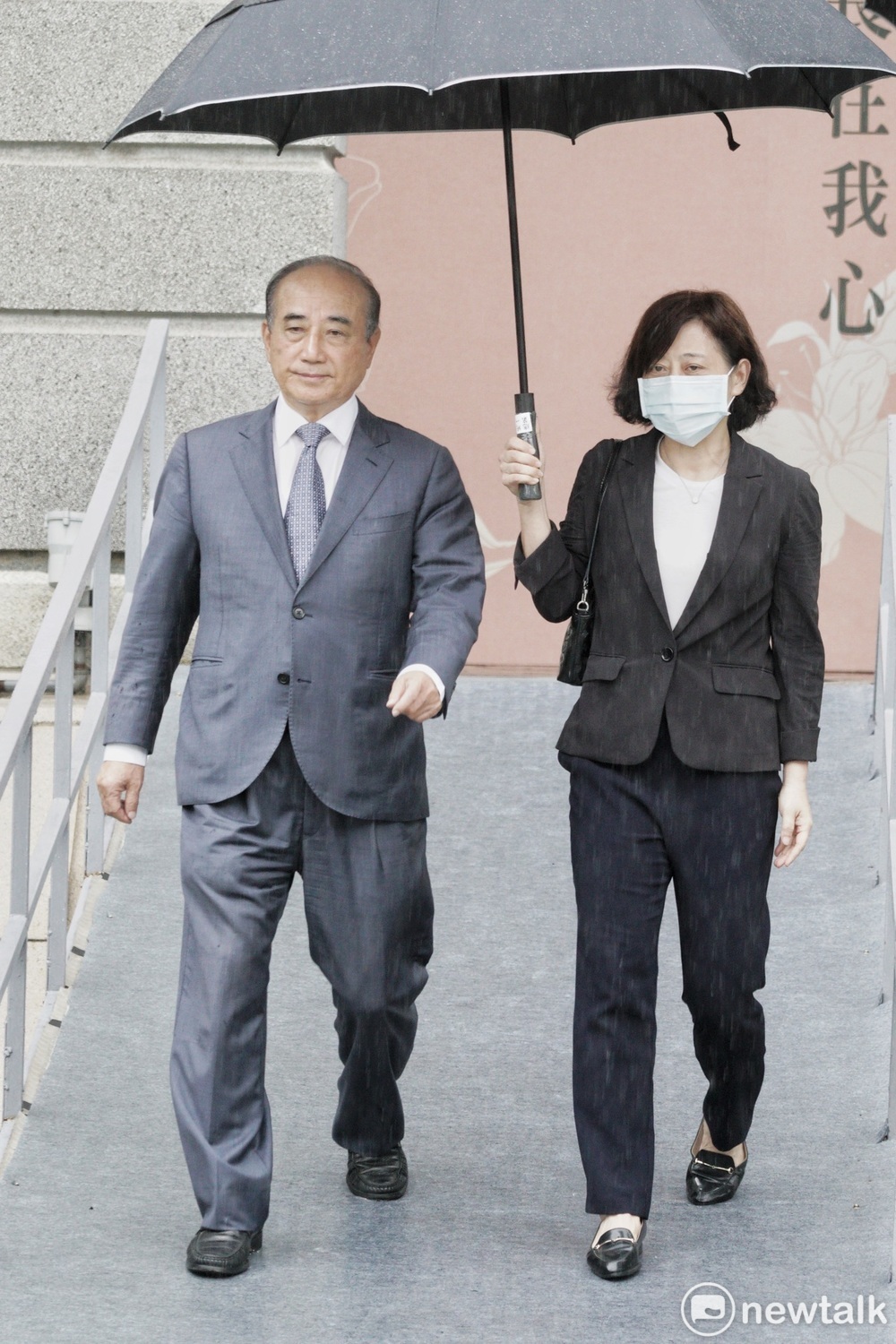 前立法院長王金平前往台北賓館弔唁前總統李登輝。 圖：張良一 / 攝