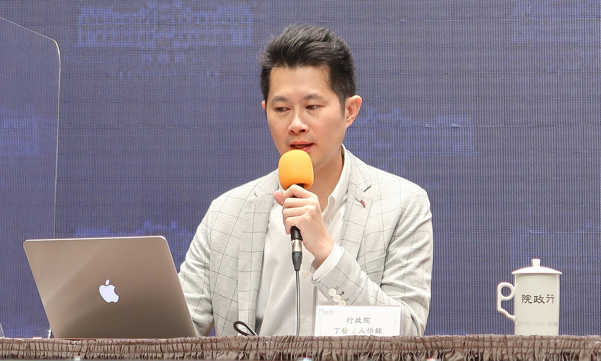 行政院發言人丁怡銘 圖：林朝億/攝