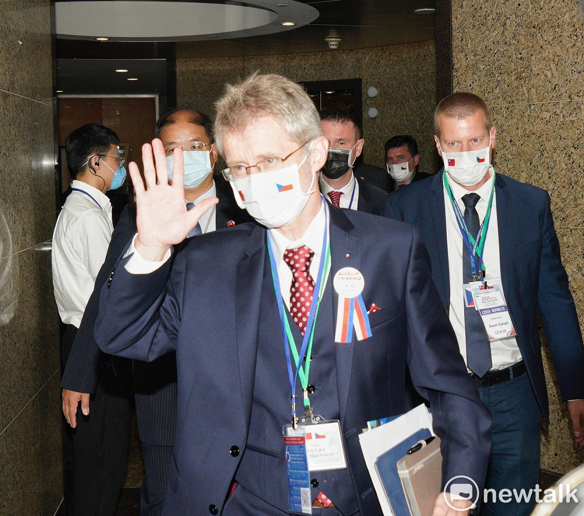 捷克參議院院長韋德齊出席台捷經濟論壇。 圖：張良一/攝