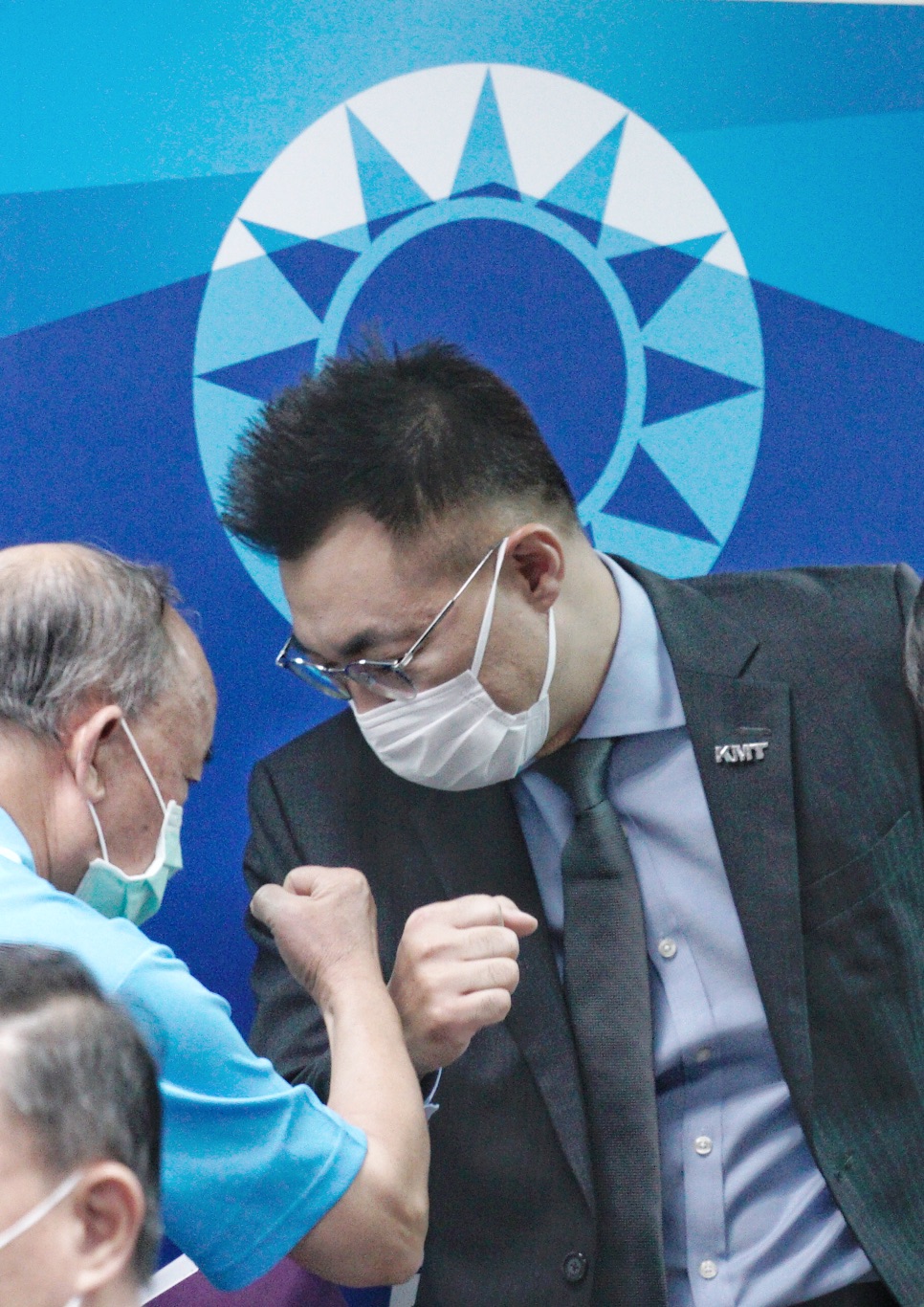 國民黨主席江啟臣出席國民黨中央評議委員會議。 圖：張良一/攝