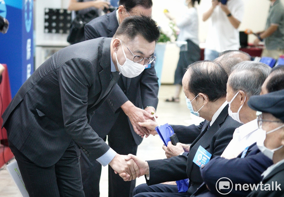 國民黨主席江啟臣出席國民黨中央評議委員會議。 圖：張良一／攝