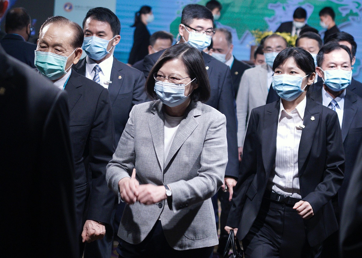 總統蔡英文出席「凱達格蘭論壇－2020亞太安全對話開幕典禮」。 圖：張良一/攝