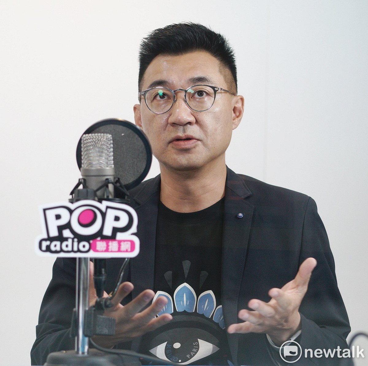 國民黨主席江啟臣接受蔡詩萍專訪。 圖：張良一/攝(資料照)