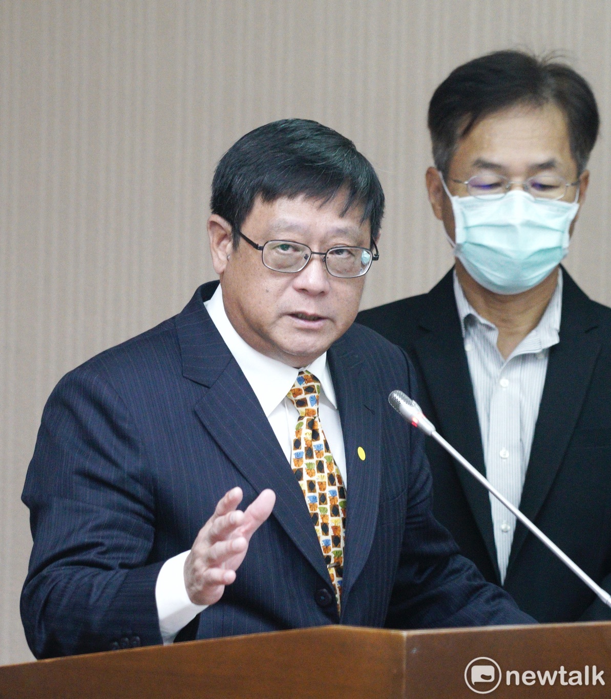 環保署長張子敬在立院衛環委員會備詢。 圖：張良一/攝