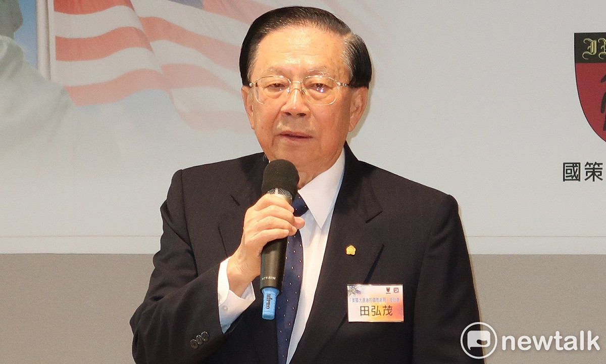 國策研究院董事長兼院長田弘茂。 圖：林朝億/攝