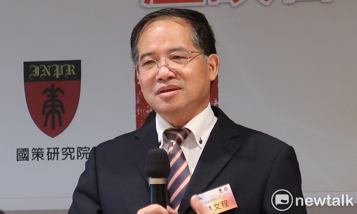 中山大學亞太所特聘教授林文程。 圖：林朝億/攝