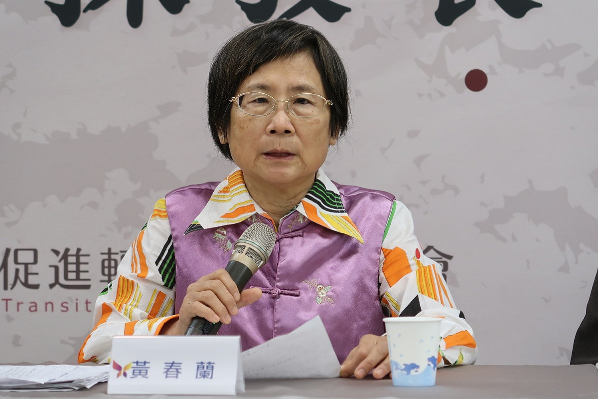黃春蘭女士（黃溫恭女兒） 圖：林朝億/攝