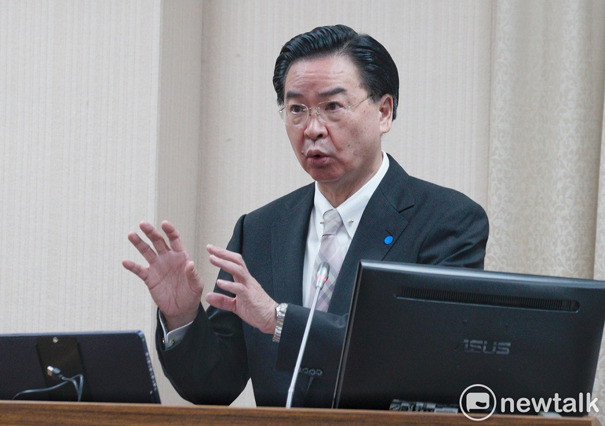 外交部長吳釗燮在立院外交及國防委員會備詢。 圖：張良一/攝(資料照)