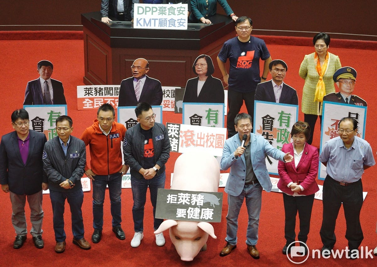 國民黨將以「反萊豬」為主題，參與2020秋鬥。 圖：張良一/攝