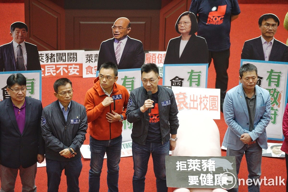 國民黨將以「反萊豬」為主題，參與2020秋鬥。 圖：張良一/攝